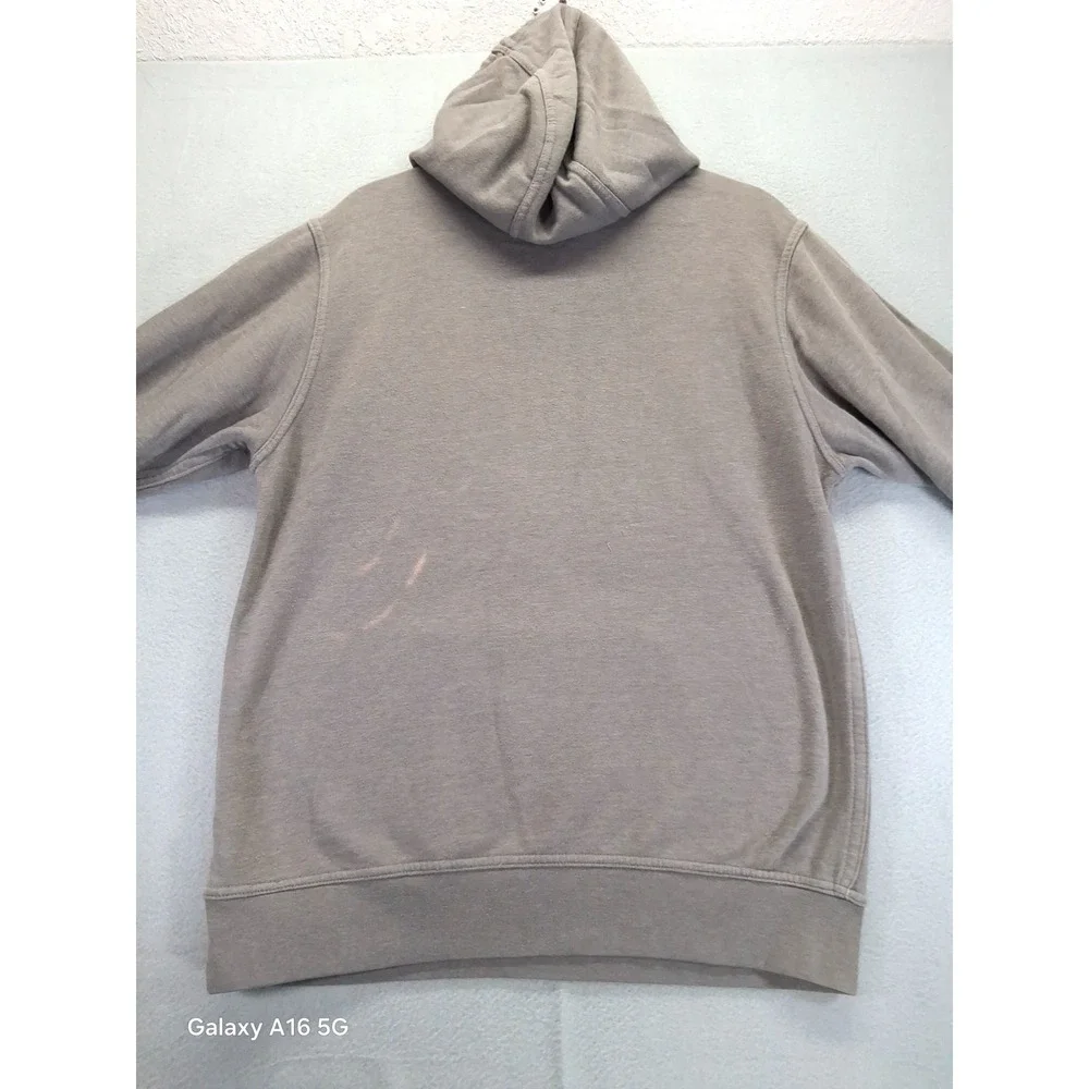The North Face Mens Size‎ Large Hoodie Pullover Gray White Sweatshirt